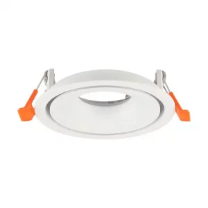 GU10 Fitting Aluminum Round White