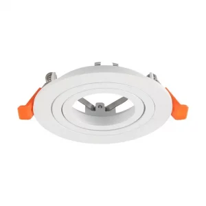 GU10 Fitting Aluminum Round White