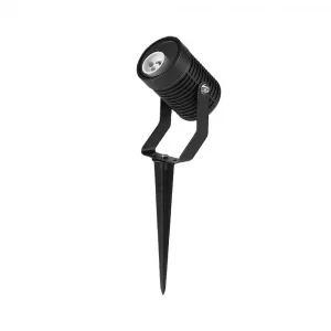 GU10 GARDEN SPIKE ALUMINUM BLACK BODY IP65