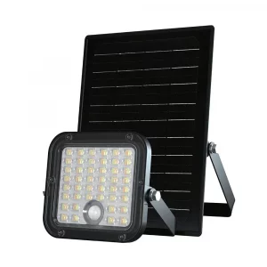 30W LED SOLAR FLOODLIGHT-CUBE 4800LM LiFePO4 BATTERY 6.4V 6000mA CCT: 6000K+4000K BLACK