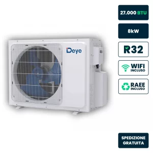 Deye Unità esterna multisplit 27.000 BTU ~8kW R32 Solar AC/DC