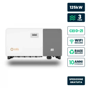 Inverter Fotovoltaico di Stringa Trifase Solis 125kW 10 MPPT CEI 0-21 IP66