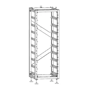 Armadio Rack Deye per 8 Moduli di Accumulo HV e BMS SKU 12347 12346