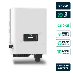 Inverter Fotovoltaico di Stringa Trifase Deye 25kW 2 MPPT CEI 0-21 IP65