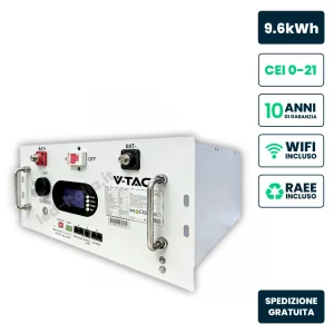 9.6KWH LITHIUM BATTERY RACK 6000 CYCLE 48V – LV 10YRS WARRANTY WHITE BODY