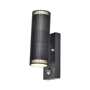 2*GU10 WALL LAMP WITH PIR SENSOR IP54