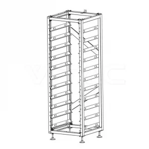 Armadio Rack Deye per Moduli di Accumulo HV e BMS SKU 12635 12636