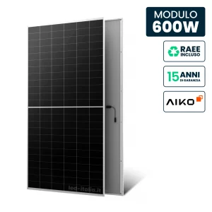 Pannello Solare AIKO 600W TIER-1 N-Type ABC Silver Frame 2278x1134x35mm