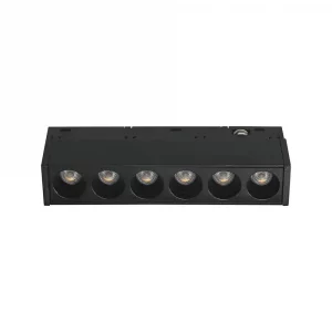 6W 48V LINEAR MAGNETIC GRILLE LIGHT ALUMINUM 4000K BLACK BODY
