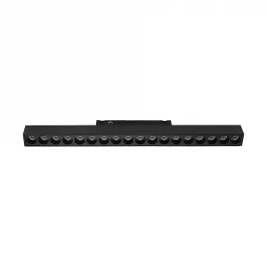18W 48V LINEAR MAGNETIC GRILLE LIGHT ALUMINUM 4000K BLACK BODY