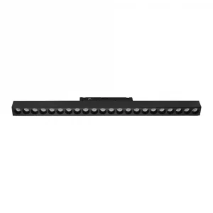 24W 48V LINEAR MAGNETIC GRILLE LIGHT ALUMINUM 6400K BLACK BODY