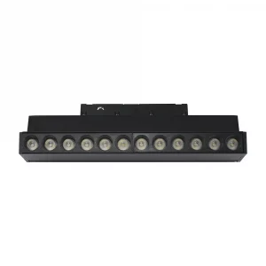 12W 48V ADJUSTABLE MAGNETIC SPOT LIGHT ALUMINUM 4000K BLACK BODY