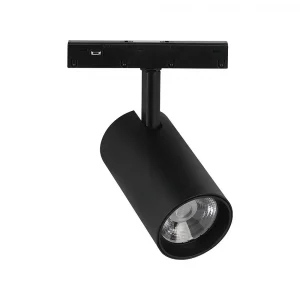 12W 48V MAGNETIC TRACK LIGHT ALUMINUM 6400K BLACK BODY