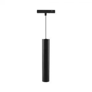 12W 48V MAGNETIC PENDANT LIGHT ALUMINUM 6400K BLACK BODY