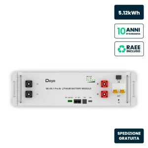 5.12kWh Lithium Battery Deye 10YRS Warranty