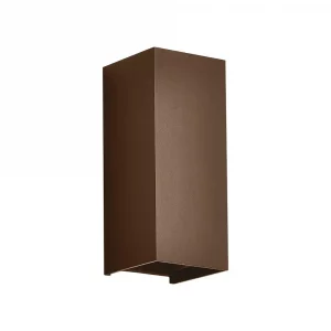 12W LED WALL LIGHT (71*71*171) 2700K+4000K CORTEN BODY IP65