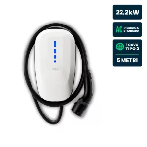 Wallbox Dazebox One 22kW Trifase 32A con RFID WiFi Bluetooth e Cavo Tipo 2 5m IP55