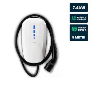 Wallbox Dazebox One 7.4kW Monofase 32A con RFID WiFi Bluetooth e Cavo Tipo 2 5m IP55
