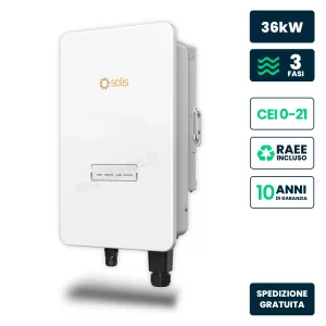Inverter Fotovoltaico di Stringa Trifase 36 kW 3 MPPT CEI 0-21 IP66