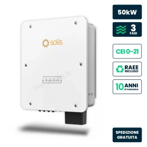Inverter Fotovoltaico di Stringa Trifase 50 kW 4 MPPT CEI 0-21/0-16 IP66