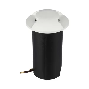 Faretto LED Segnapasso Rotondo da Incasso 1W in Alluminio Bianco 6400K IP67