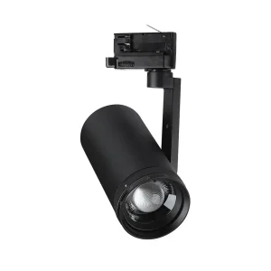 VT-18031CCT 30W LED COB ZOOMABLE TRACKLIGHT 25°-50° BEAM ANGLE 3IN1 BLACK BODY